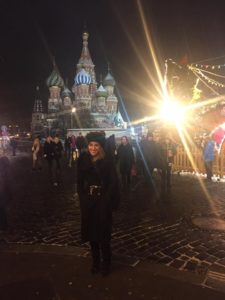 Annette Best on a work trip in Russia