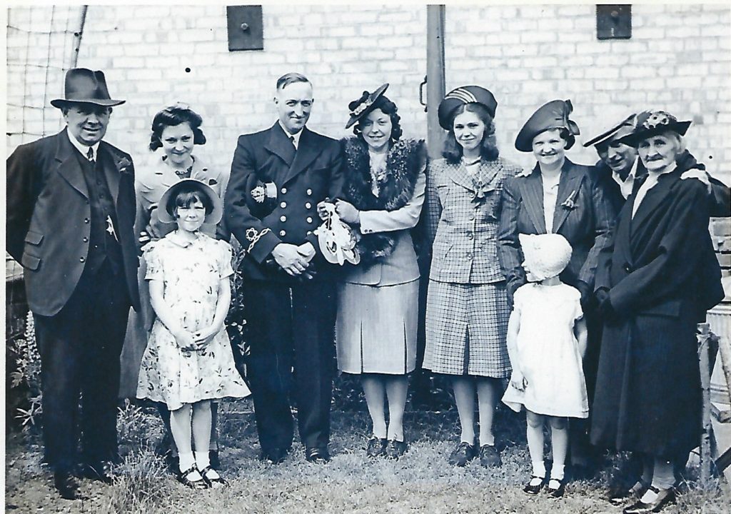 Lilian Godfrey on her wedding day