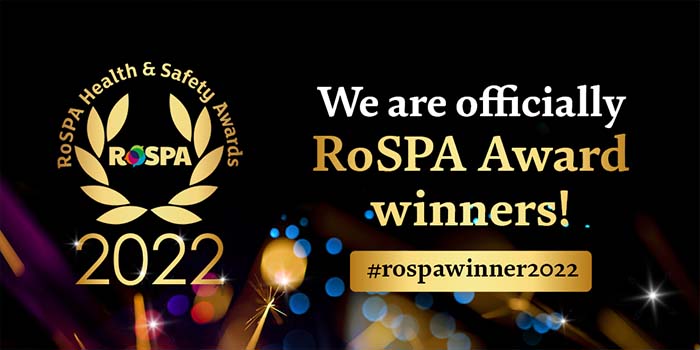 RoSPA Gold Award 2022 I Bellrock Group