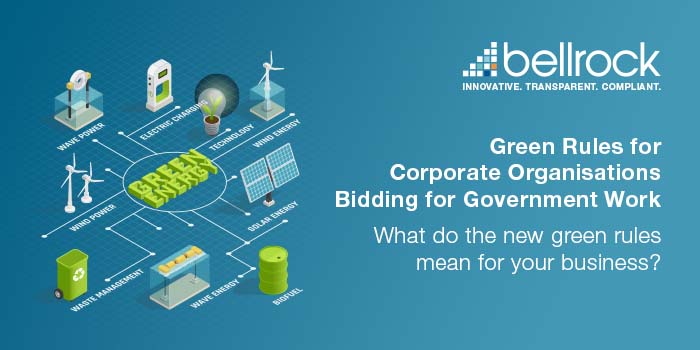 Green Rules for Corporate Organisations Bidding for Government Work